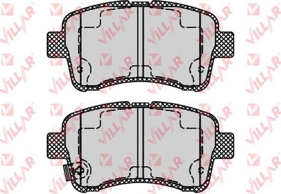 Villar 626.1541 - Тормозные колодки, дисковые, комплект www.autospares.lv