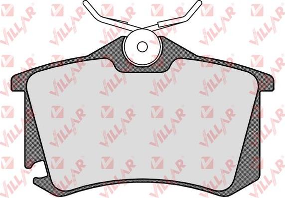 Villar 626.1508 - Brake Pad Set, disc brake www.autospares.lv