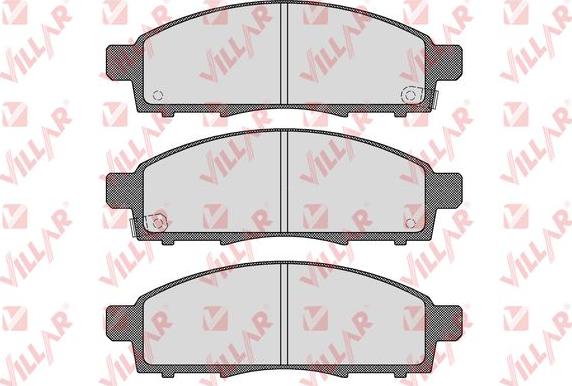 Villar 626.1533 - Bremžu uzliku kompl., Disku bremzes www.autospares.lv