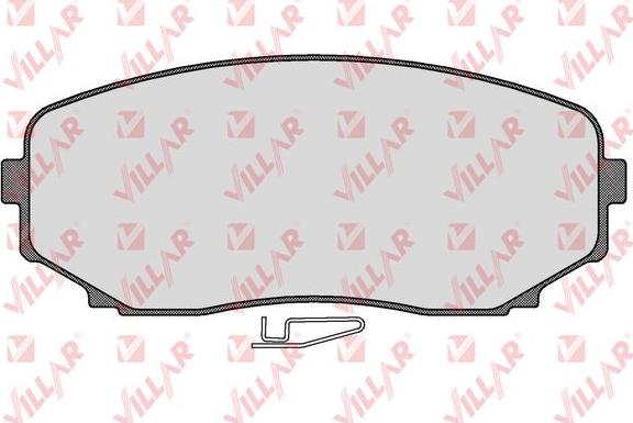 Villar 626.1573 - Brake Pad Set, disc brake www.autospares.lv