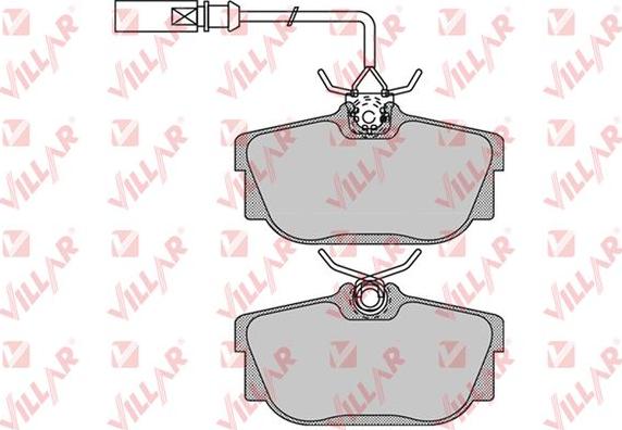 Villar 626.1699 - Brake Pad Set, disc brake www.autospares.lv