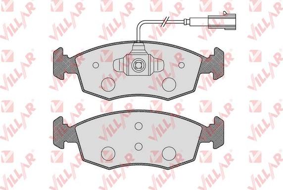 Villar 626.1653 - Bremžu uzliku kompl., Disku bremzes autospares.lv