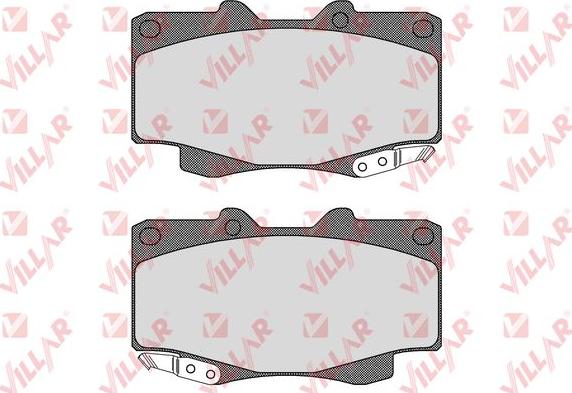 Villar 626.1610 - Brake Pad Set, disc brake www.autospares.lv