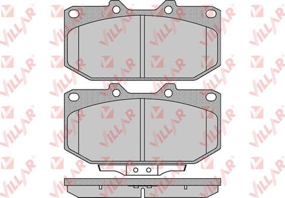 Villar 626.1049 - Bremžu uzliku kompl., Disku bremzes www.autospares.lv