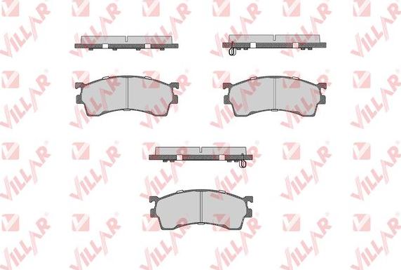 Villar 626.1045 - Brake Pad Set, disc brake www.autospares.lv