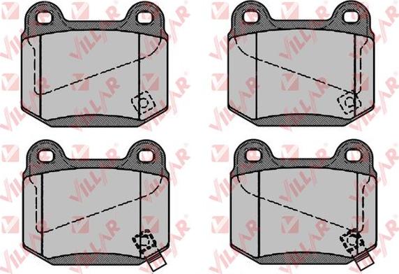 Villar 626.1056 - Brake Pad Set, disc brake www.autospares.lv