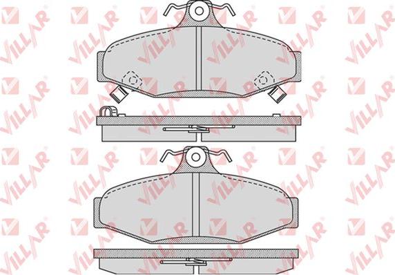 Villar 626.1018 - Тормозные колодки, дисковые, комплект www.autospares.lv