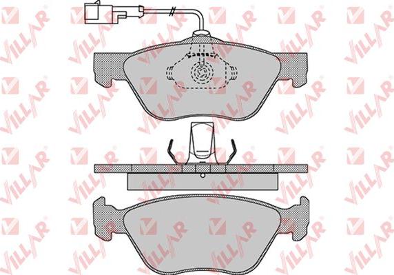 Villar 626.1084 - Bremžu uzliku kompl., Disku bremzes www.autospares.lv