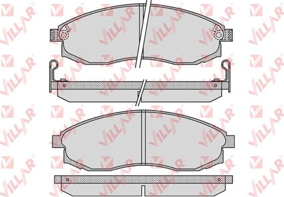 Villar 626.1030 - Brake Pad Set, disc brake www.autospares.lv