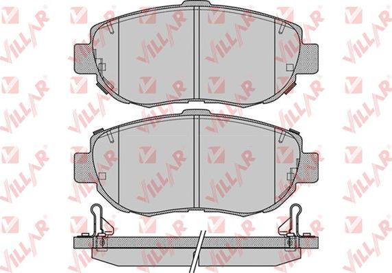 Villar 626.1033 - Тормозные колодки, дисковые, комплект www.autospares.lv