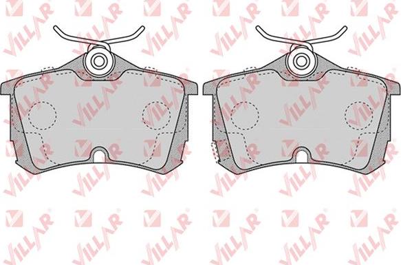 Villar 626.1037 - Brake Pad Set, disc brake www.autospares.lv