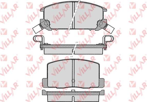 Villar 626.1024 - Bremžu uzliku kompl., Disku bremzes autospares.lv