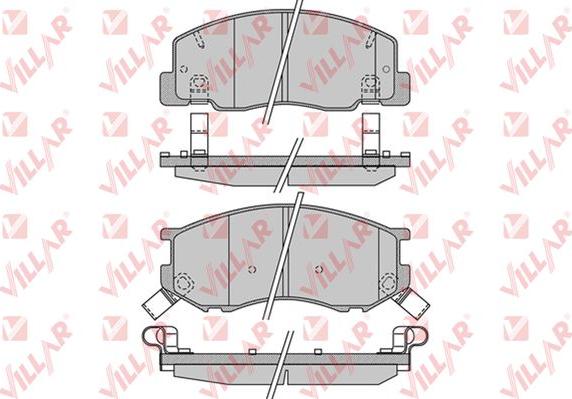 Villar 626.1021 - Brake Pad Set, disc brake www.autospares.lv