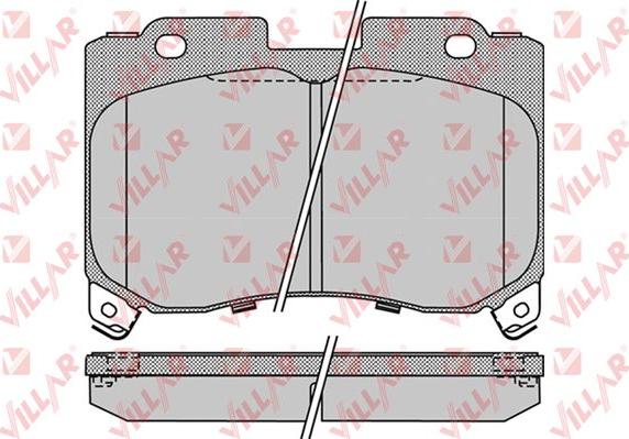 Villar 626.1023 - Brake Pad Set, disc brake www.autospares.lv