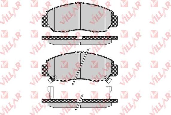 Villar 626.1071 - Тормозные колодки, дисковые, комплект www.autospares.lv