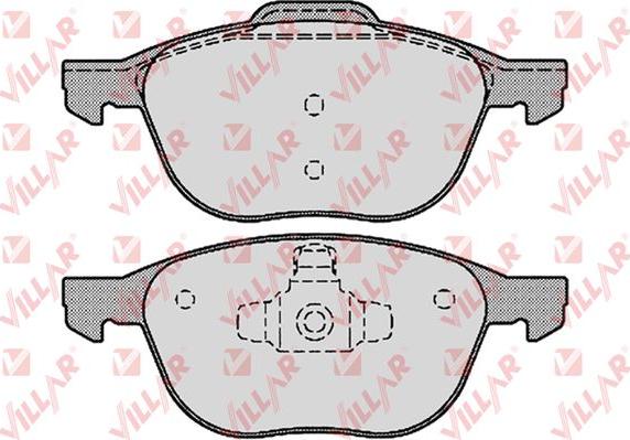 Villar 626.1190 - Тормозные колодки, дисковые, комплект www.autospares.lv