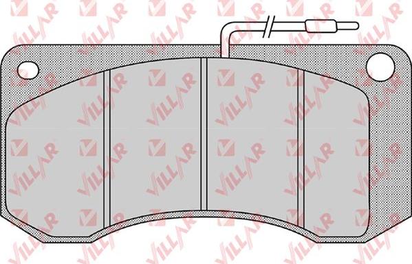 Villar 626.1148 - Brake Pad Set, disc brake www.autospares.lv