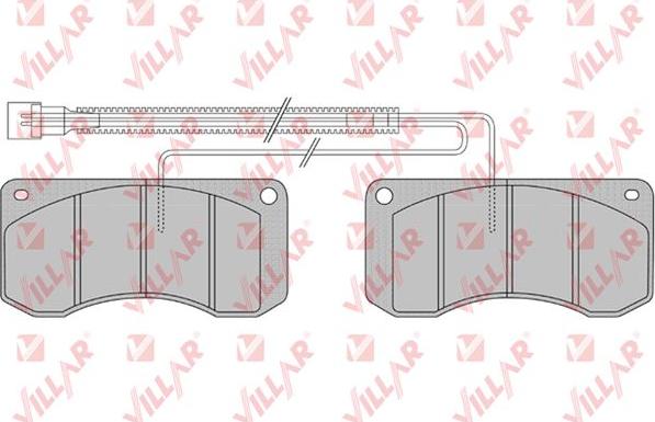 Villar 626.1160 - Brake Pad Set, disc brake www.autospares.lv