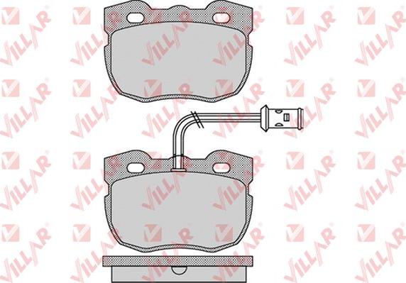 Villar 626.1133 - Тормозные колодки, дисковые, комплект www.autospares.lv