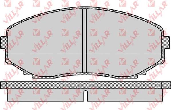 Villar 626.1132 - Тормозные колодки, дисковые, комплект www.autospares.lv