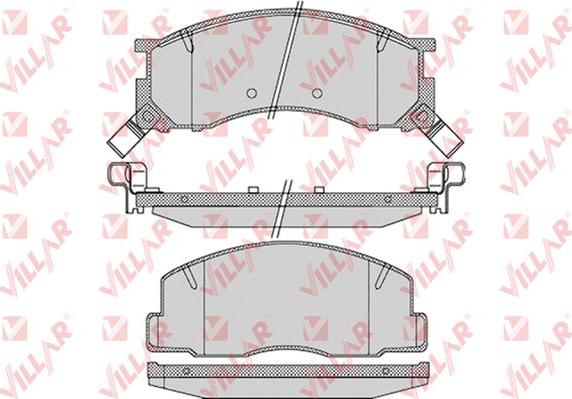 Villar 626.1126 - Тормозные колодки, дисковые, комплект www.autospares.lv