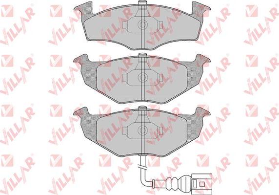 Villar 626.1120 - Тормозные колодки, дисковые, комплект www.autospares.lv