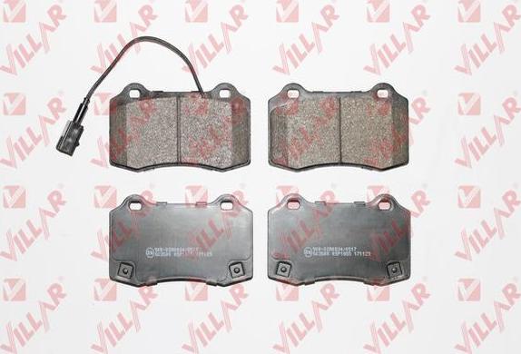 Villar 626.1855 - Bremžu uzliku kompl., Disku bremzes www.autospares.lv