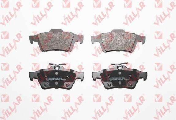 Villar 626.1882 - Brake Pad Set, disc brake www.autospares.lv