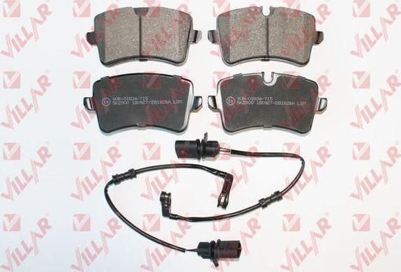 Villar 626.1826A - Brake Pad Set, disc brake www.autospares.lv