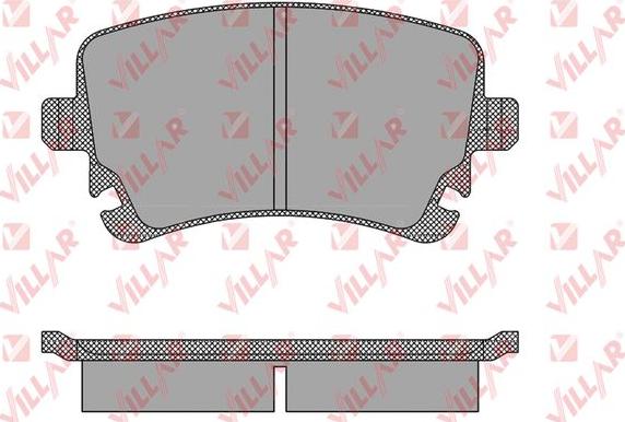 Villar 626.1398 - Brake Pad Set, disc brake www.autospares.lv