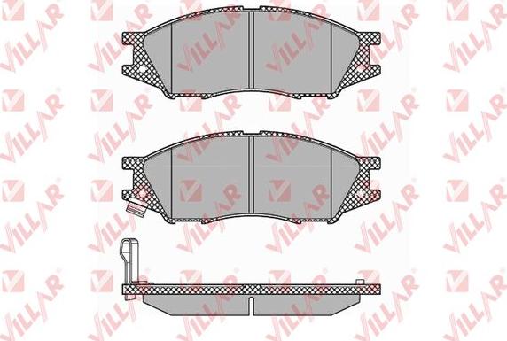 Villar 626.1346 - Тормозные колодки, дисковые, комплект www.autospares.lv