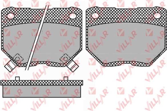 Villar 626.1341 - Brake Pad Set, disc brake www.autospares.lv