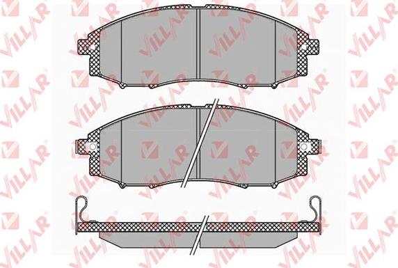 Villar 626.1343 - Bremžu uzliku kompl., Disku bremzes www.autospares.lv