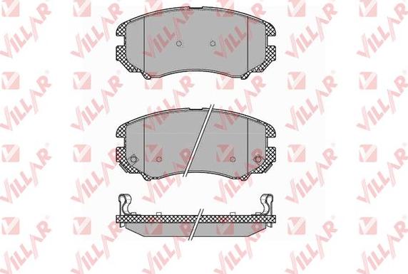 Villar 626.1369 - Тормозные колодки, дисковые, комплект www.autospares.lv