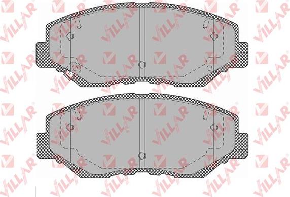 Villar 626.1364 - Brake Pad Set, disc brake www.autospares.lv