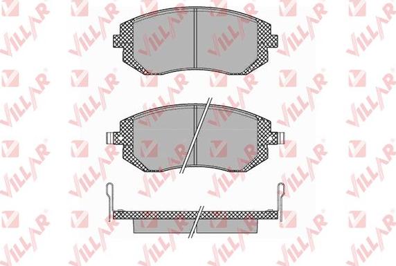 Villar 626.1363 - Тормозные колодки, дисковые, комплект www.autospares.lv