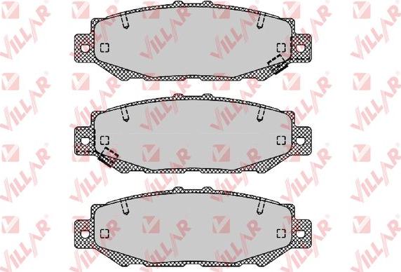 Villar 626.1385 - Brake Pad Set, disc brake www.autospares.lv