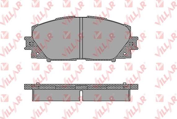 Villar 626.1333 - Bremžu uzliku kompl., Disku bremzes autospares.lv