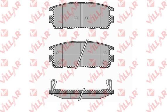 Villar 626.1323 - Тормозные колодки, дисковые, комплект www.autospares.lv