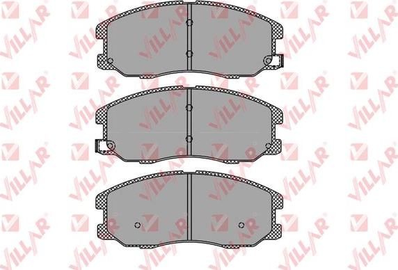 Villar 626.1322 - Тормозные колодки, дисковые, комплект www.autospares.lv