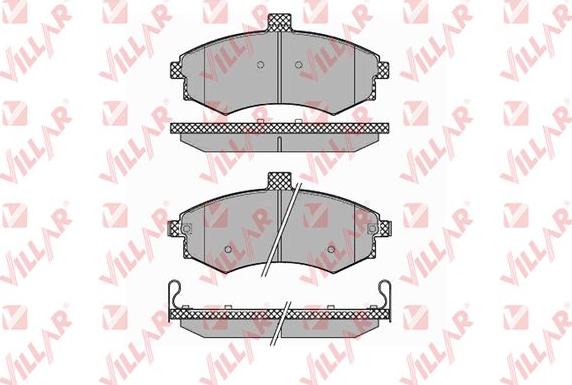 Villar 626.1374 - Bremžu uzliku kompl., Disku bremzes autospares.lv