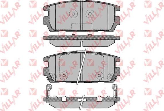 Villar 626.1290 - Bremžu uzliku kompl., Disku bremzes autospares.lv