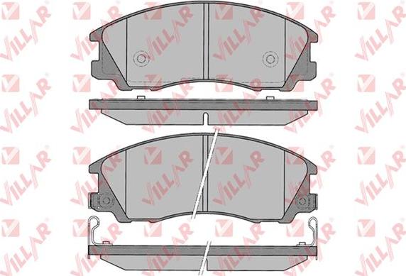 Villar 626.1291 - Bremžu uzliku kompl., Disku bremzes www.autospares.lv