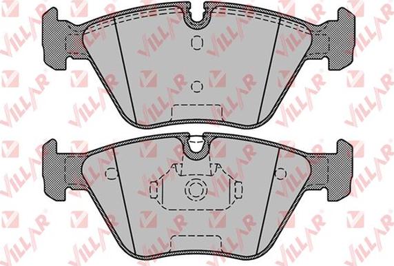 Villar 626.1251 - Brake Pad Set, disc brake www.autospares.lv