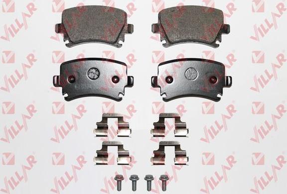 Villar 626.1219K - Тормозные колодки, дисковые, комплект www.autospares.lv