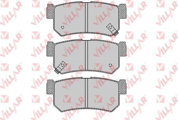 Villar 626.1210 - Brake Pad Set, disc brake www.autospares.lv