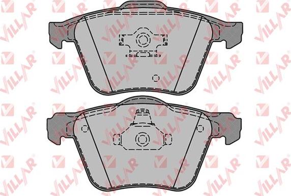 Villar 626.1237 - Bremžu uzliku kompl., Disku bremzes autospares.lv