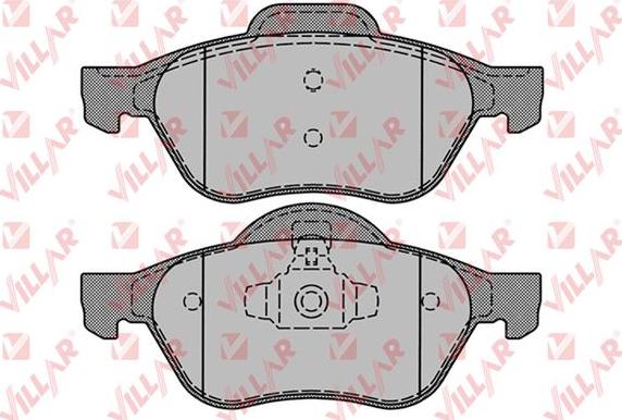 Villar 626.1279 - Тормозные колодки, дисковые, комплект www.autospares.lv