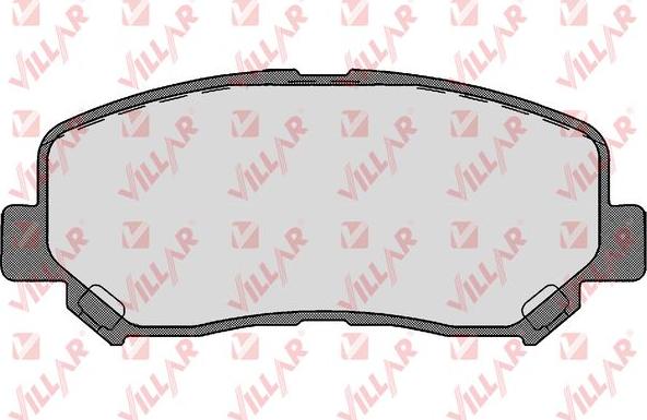 Villar 626.1748 - Brake Pad Set, disc brake www.autospares.lv