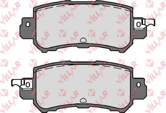 Villar 626.1756 - Brake Pad Set, disc brake www.autospares.lv